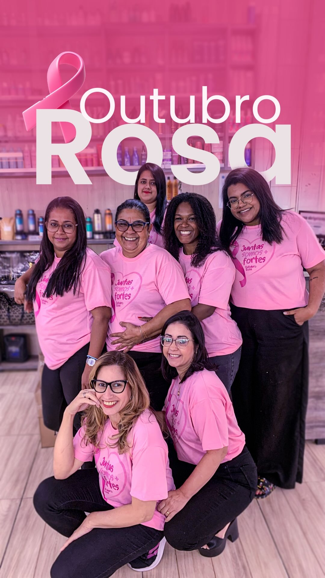Equipe do Spazio Care no Outubro Rosa
